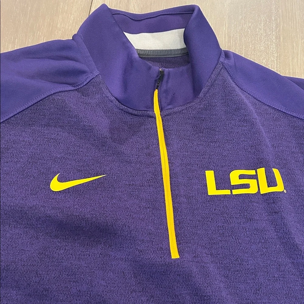Nike Purple and Yellow LSU‎ Pullover